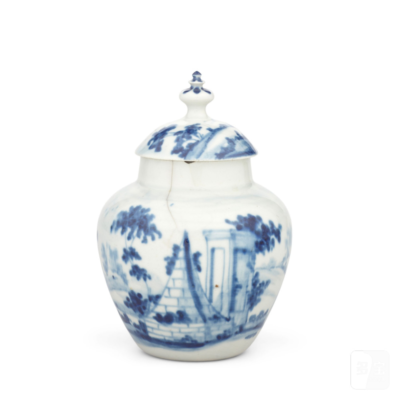 An important Limehouse vase and cover, circa 1746-48 - 图3